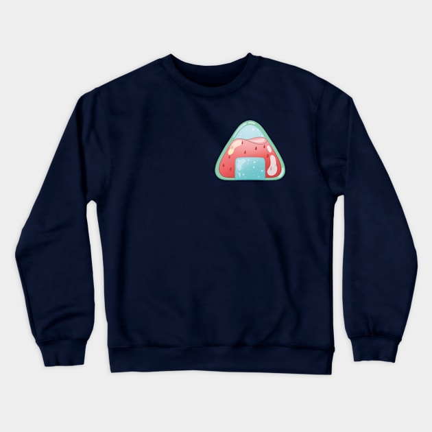 Strawberry Onigiri Crewneck Sweatshirt by smalart